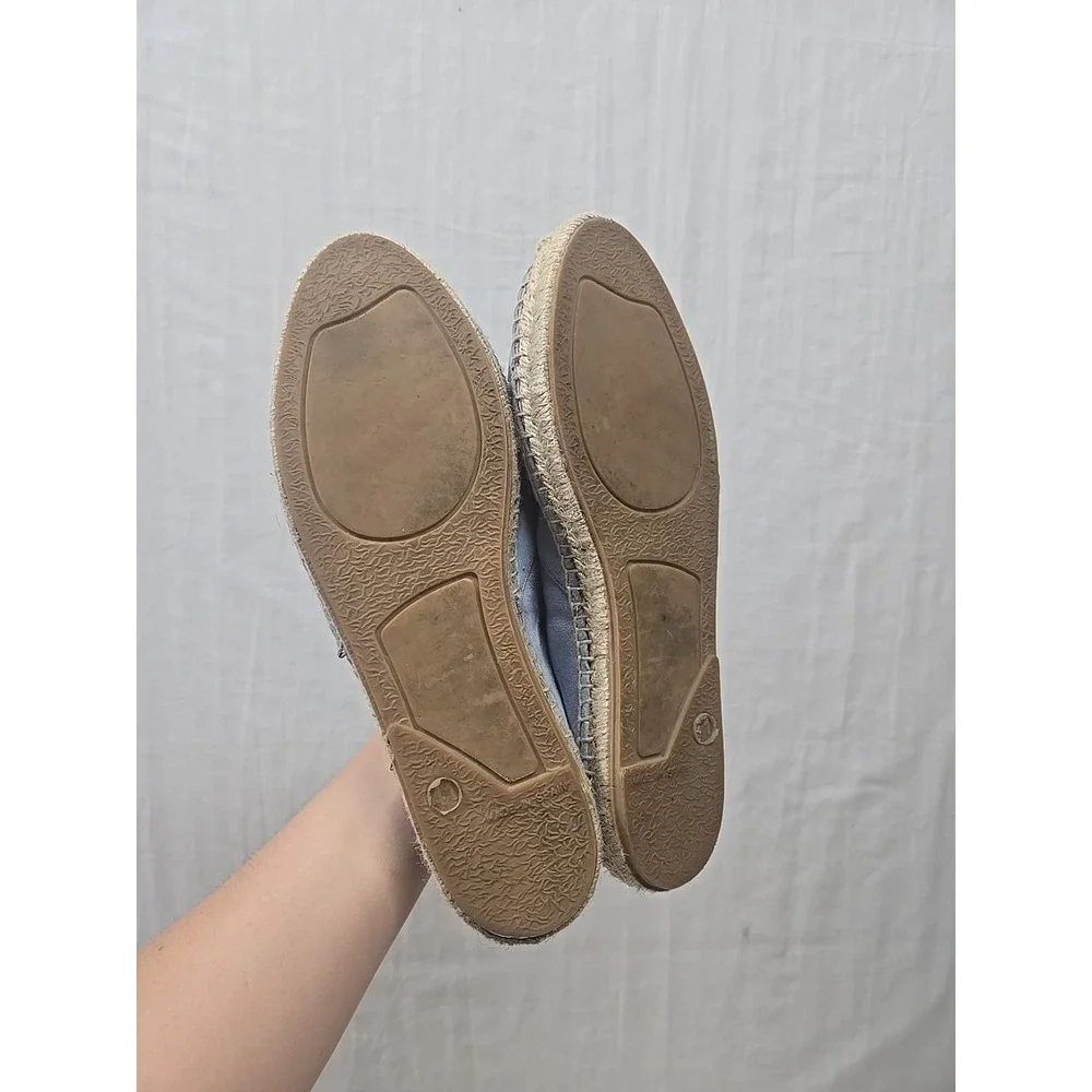 Passeggiando Ravello Women EU 41‎ US 10 Blue Suede Espadrilles Flats Shoes Spain